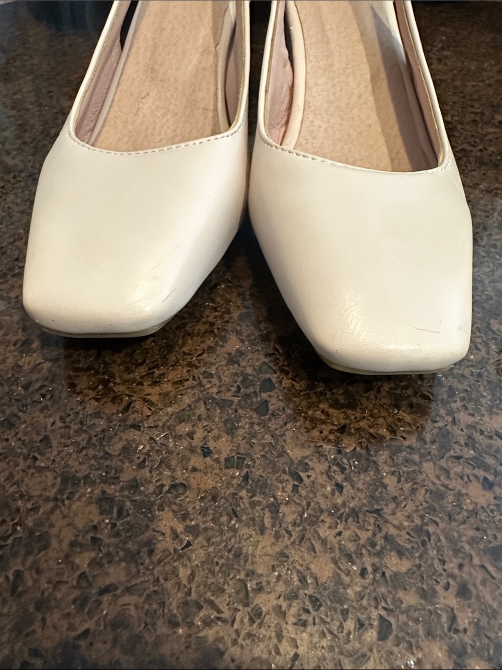 Cream Square-Toe - Picture 5 of 6